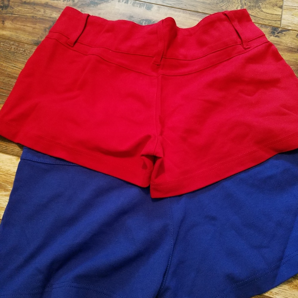 Never worn, 2 pair Bright color soft shorts